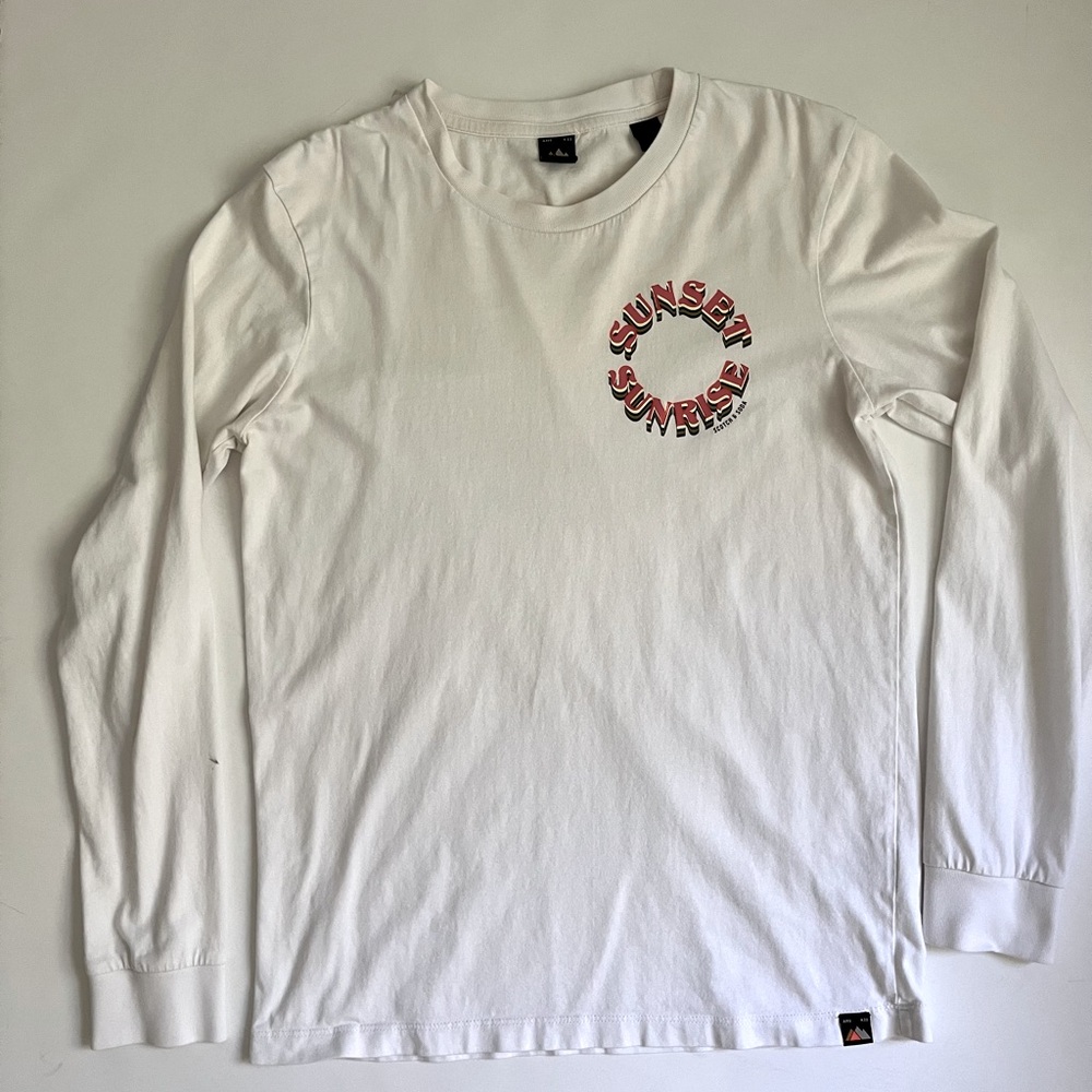 "Sunset Sunrise" graphic long sleeve tshirt